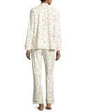 Dot-Print Classic Pajama Set, Holiday