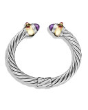 Renaissance Bracelet with Amethyst, Rhodolite Garnet, and Gold