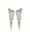 Hinged Crystal Mosaic Lace Drop Earrings