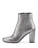 Babies Metallic 90mm Ankle Boot, Gray