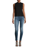Carolina Super High-Rise Skinny Jeans, Indigo