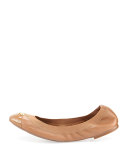 Jolie Logo Ballerina Flat, Royal Tan