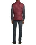 Lightweight Quilted Tech Vest, Racing Red