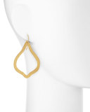 24k Gold-Dipped Paris Single-Ornament Earrings