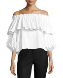 Barbie Off-the-Shoulder Ruffle Top