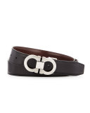 Reversible Leather Belt Boxed Gift Set, Black/Brown