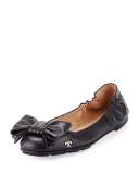 Divine Bow Driver Ballerina Flat, Black