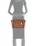 Swagger 27 Leather Satchel Bag, Saddle