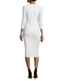Custom Collection: Serenity 3/4-Sleeve Sweetheart Knee-Length Cocktail Dress 