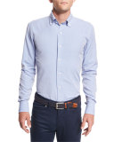Collection Perfect Pinpoint Dress Shirt, Blue Ceillo