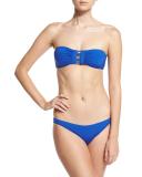 Solid Bandeau Two-Piece Swimsuit, Lapis