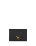 Saffiano Card Holder, Black (Nero)