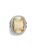 Albion Ring with Diamonds and Gold, Size 7