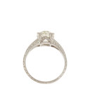 Estate Art Deco Diamond Box Engagement Ring, Size 6