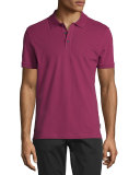 Piqué Polo Shirt, Raspberry