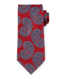 Paisley-Print Silk Tie