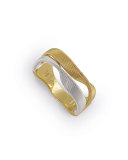 18K & Sterling Silver Strand Ring, Size 6