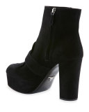 Suede Fringe 110mm Ankle Boot