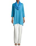Linen Knit Easy Tunic, Plus Size 