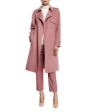Treeca Cl. Continuous Cropped Pants, Pink Willow