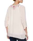 Priscilla Embroidered Tunic, Petite 
