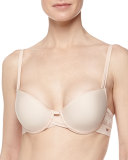 Mademoiselle Memory-Foam T-Shirt Bra, Nude Blush