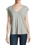 Feminine Muscle Tee, Gray