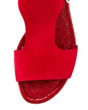 Eden Dual-Buckle Wedge Sandal
