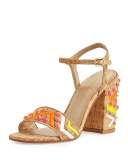 Both Embellished City Sandal, Natural