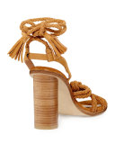 Banji Braided Chunky-Heel Sandal