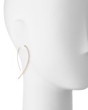 Fatale Hooked on Hoops Diamond Earrings in Rose Gold