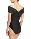 Socialite Saga Wrap-Front One-Piece Swimsuit