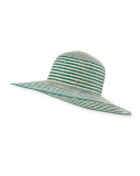 Iris Two-Tone Straw Sun Hat, Light Brown
