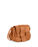 Pilgrim De Jour Leather Crossbody Bag, Cognac