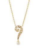 Diamond Question Mark Pendant Necklace
