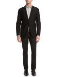 Five-Pocket Stretch-Cotton Pants, Black