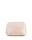 Marion Leather Cosmetic Case, Rose Gold