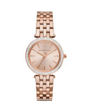 Mini Darci Rose Golden Stainless Steel Glitz Watch