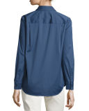 Brody Long-Sleeve Poplin Blouse