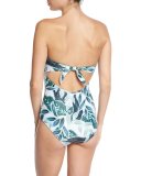 Sea Tree Bustier One-Piece Swimsuit