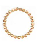 Olivia 18K Yellow Gold-Washed Button Rivière Necklace, Bellini