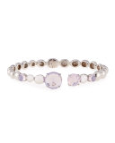 Molten Hinge Bangle with Lavender Quartz