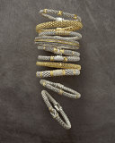 Embrace Silver & 18k Diamond Caviar Bracelet