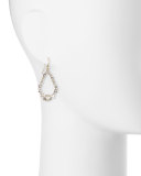 Crystal-Encrusted Spiked Earrings