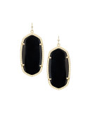 Danielle Earrings, Black Onyx