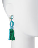 Short Gradient Looped Tassel Earrings