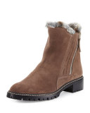 Stormy Shearling Ankle Boot, Seal