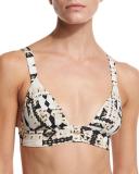 Neutra Bralette Swim Top, Beige