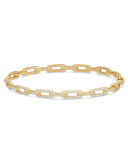 Stax Chain Link Bracelet in 18k Yellow Gold w/ Diamonds