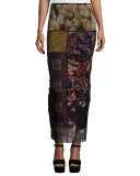 Patchwork Column Skirt, Gardenia